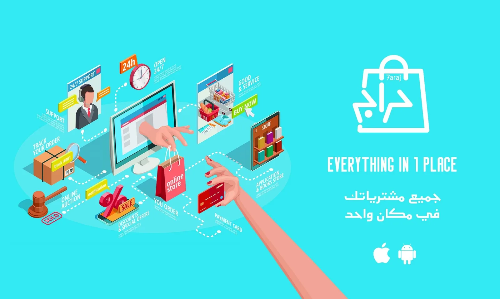 Haraj / 7araj — Project-specific visual application — Saudi Arabia