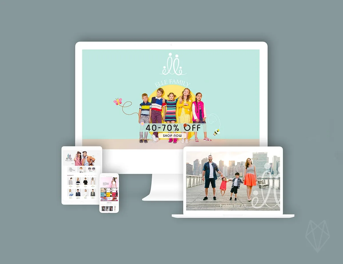ELLE Family Fashion — Website and interface direction — Russia