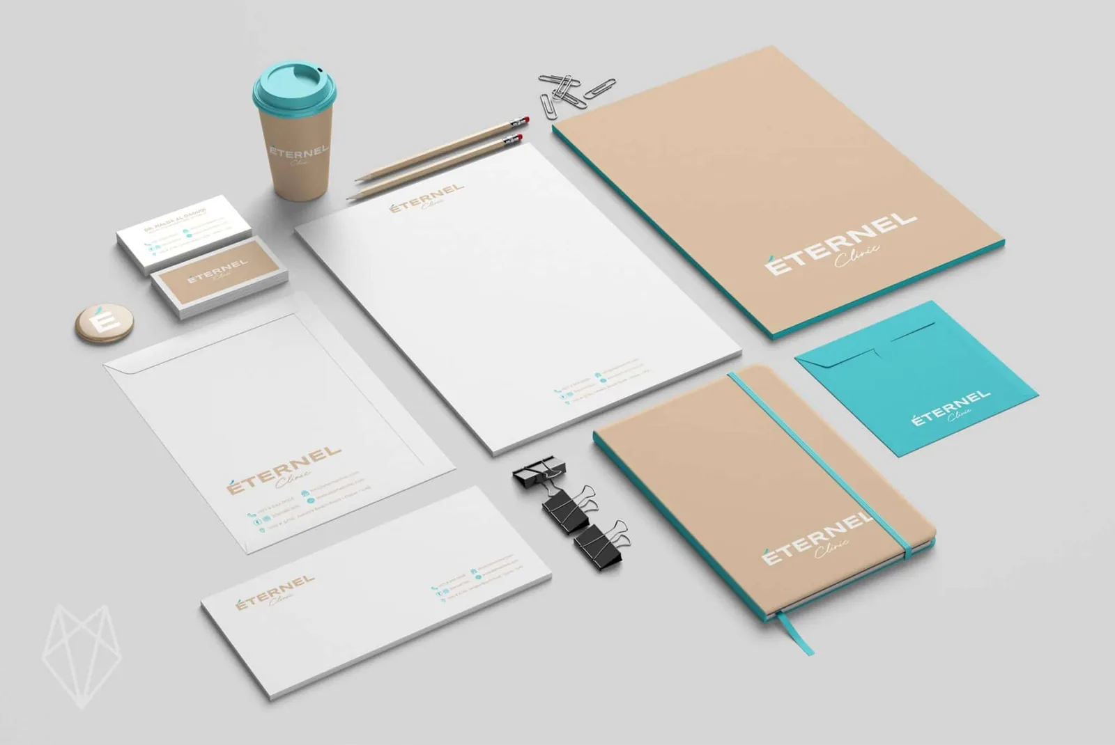 Eternel Clinic — Corporate identity system across business touchpoints — Dubai — United Arab Emirates