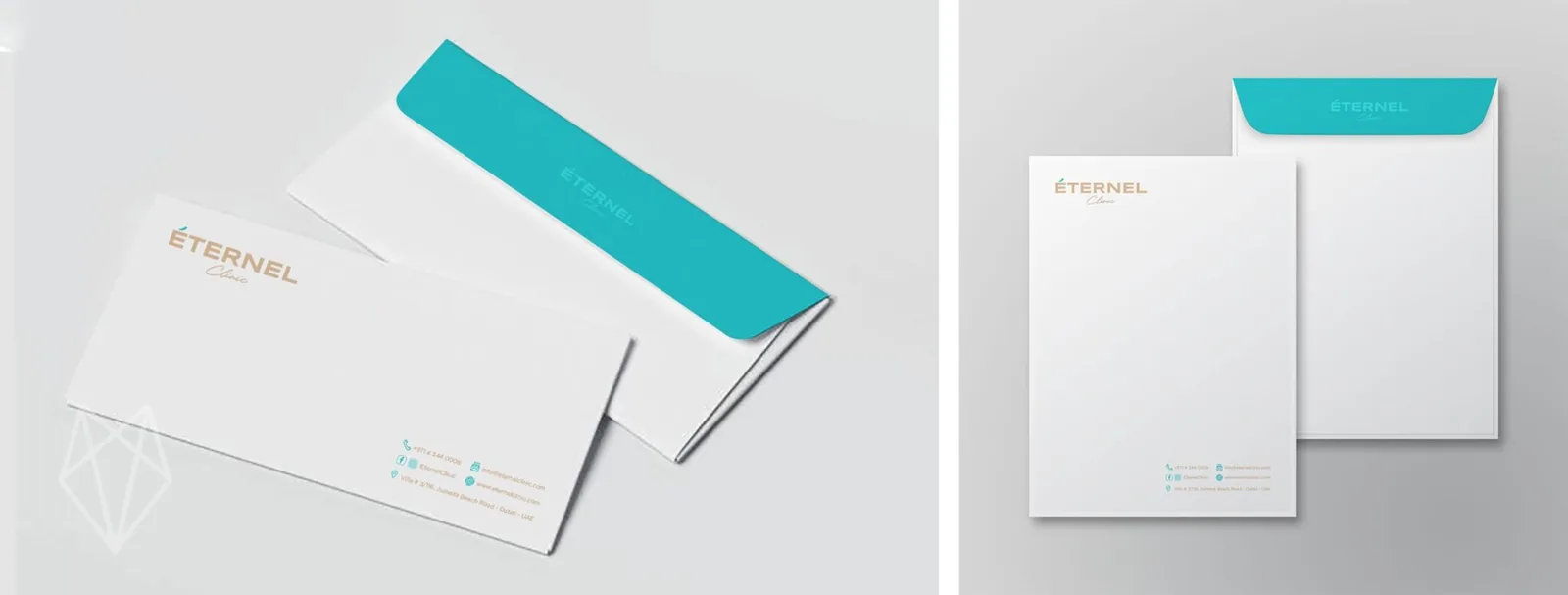 Eternel Clinic — Envelope and stationery system — Dubai — United Arab Emirates