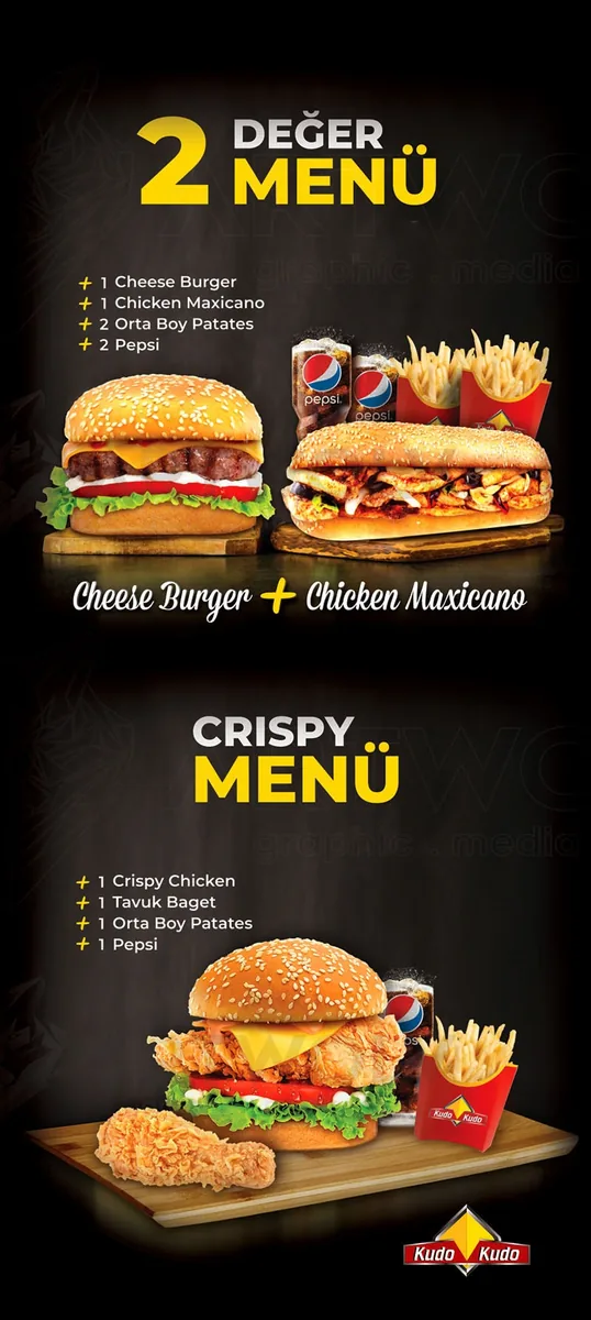 Kudo Restaurant — Menu and promotional application — Istanbul — Türkiye