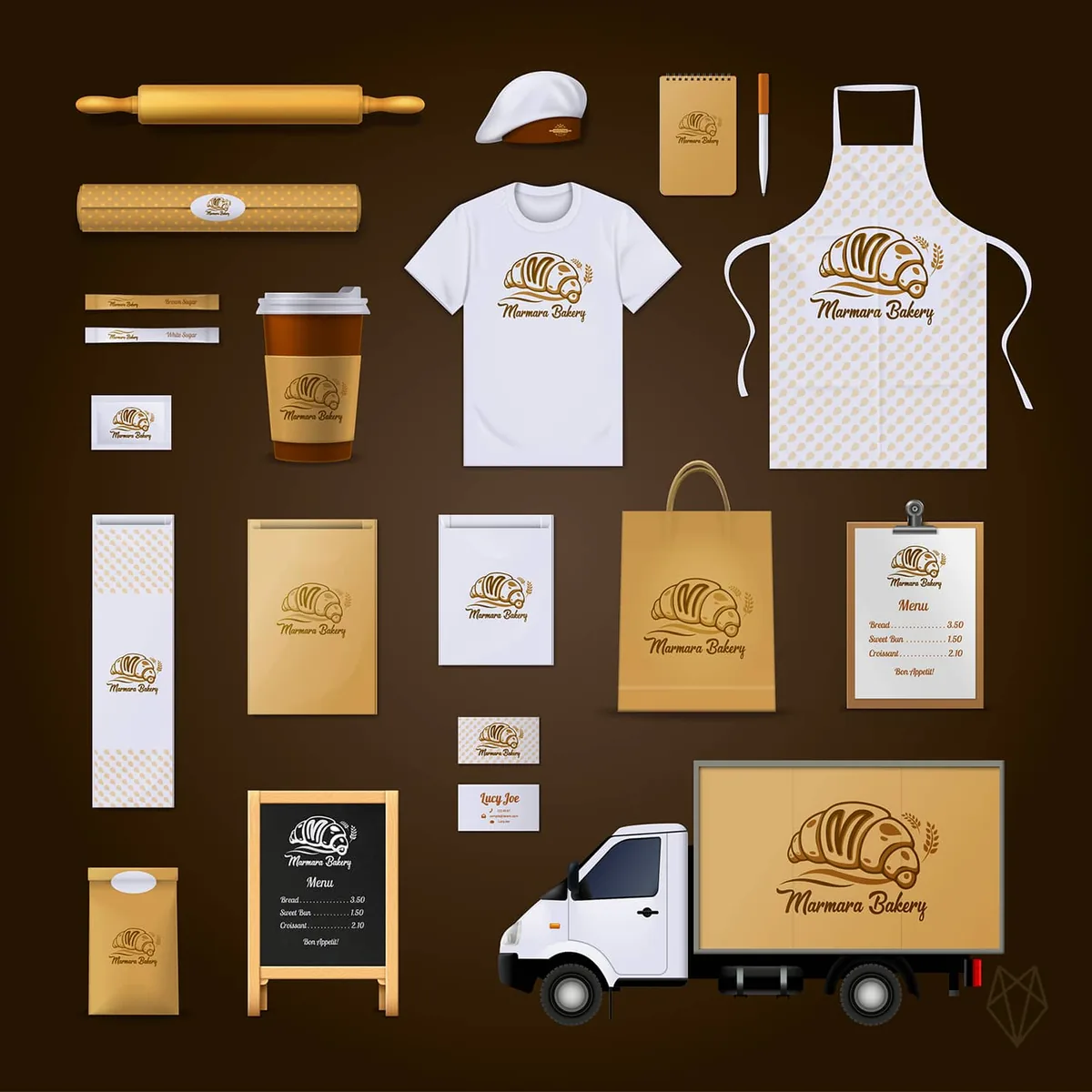 Marmara Bakery — Logo design and identity development — United Arab Emirates