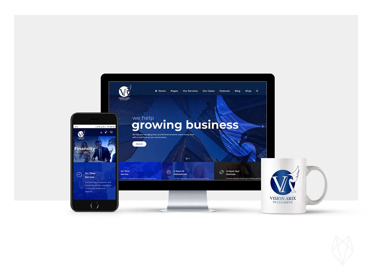 Vision Arix Investment — Website and interface direction — Dubai — United Arab Emirates