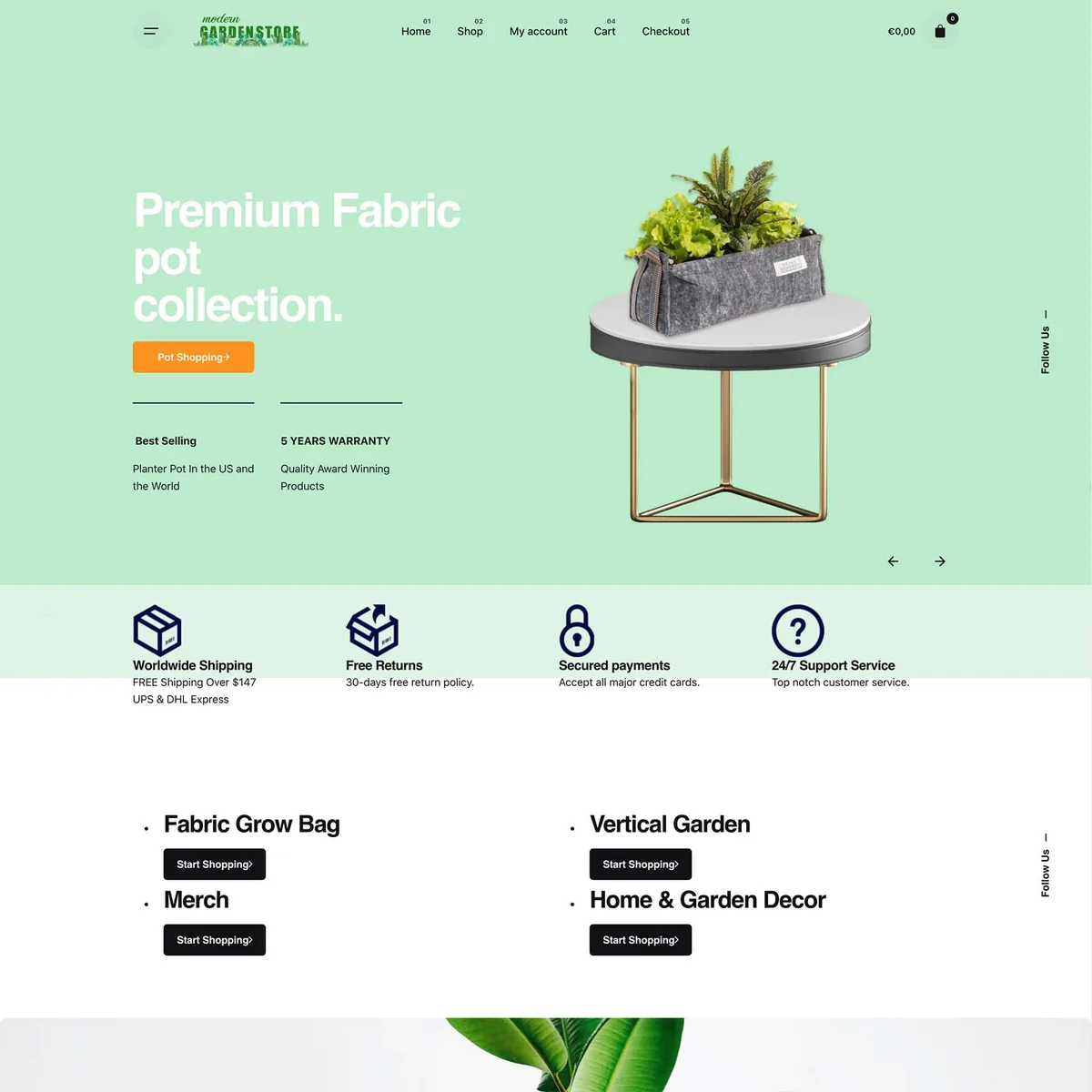 Modern Garden Store